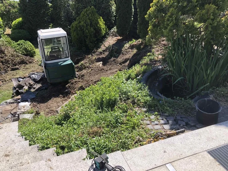 Baggerarbeiten galerie vorher